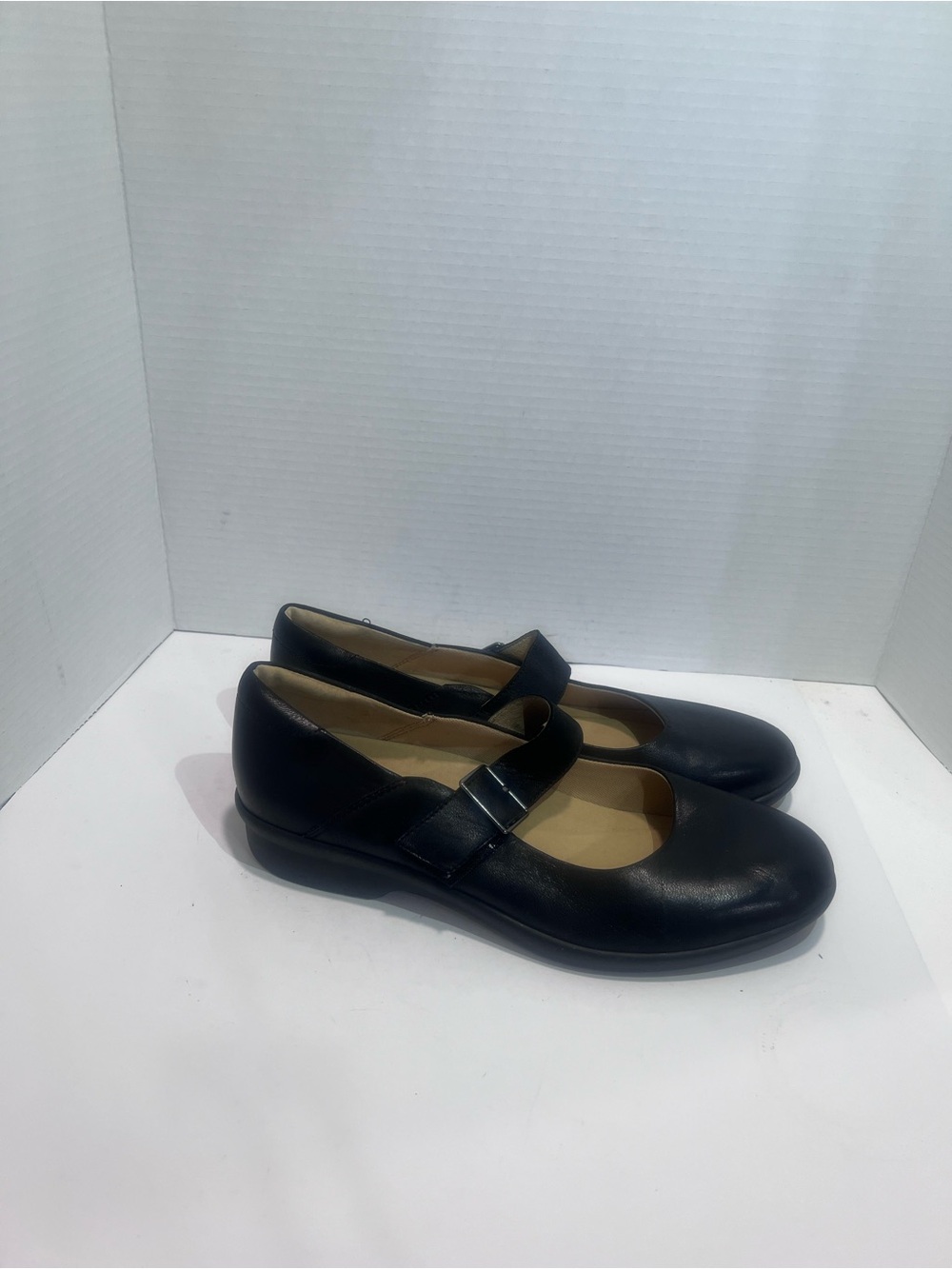 Dansko Black Leather Mary Jane Sandals